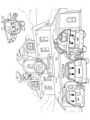 Robocar Poli kleurplaat 9
